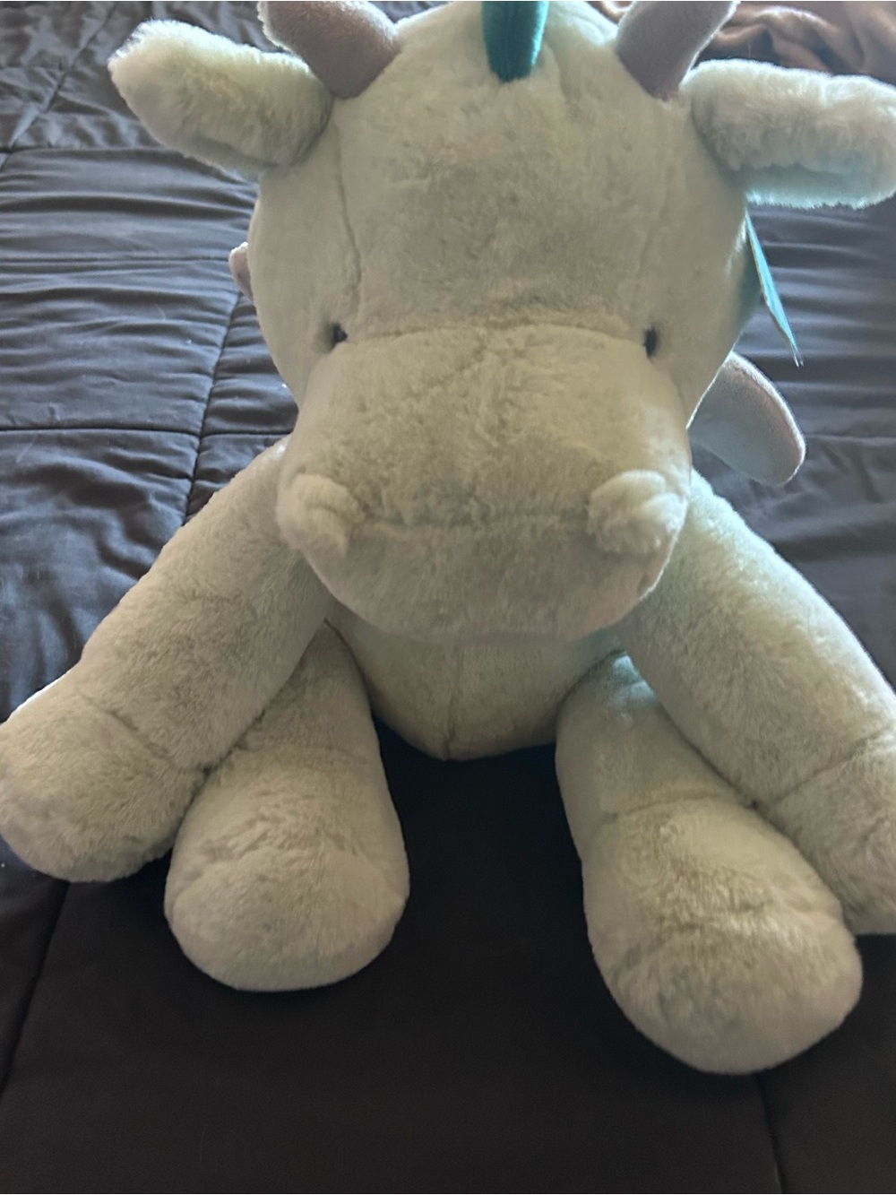 Hug Me Dino Dragon Plush Mint Green 15 Inch Stuffed Animal Cuddle Toy